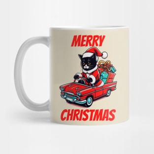 Black Cat Christmas Mug